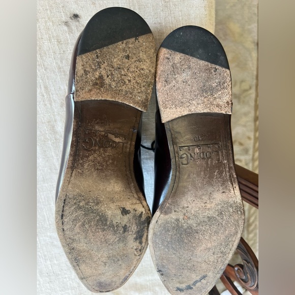 LODING men’s size 10, Oxford, Burgundy, Brown color, excellent condition - Picture 7 of 15